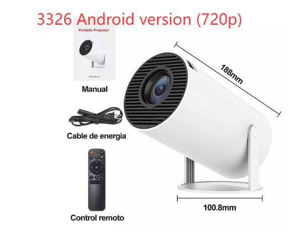 Mini Projecteur Cinéma Portable HD 1080p – Android 11 & WiFi
