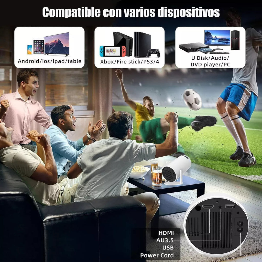 Mini Projecteur Cinéma Portable HD 1080p – Android 11 & WiFi