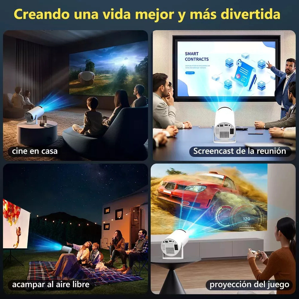 Mini Projecteur Cinéma Portable HD 1080p – Android 11 & WiFi