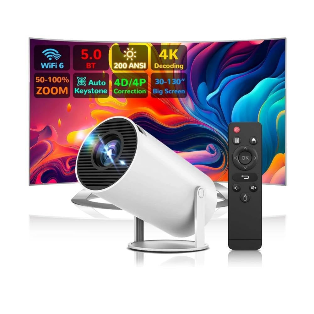 Mini Projecteur Cinéma Portable HD 1080p – Android 11 & WiFi